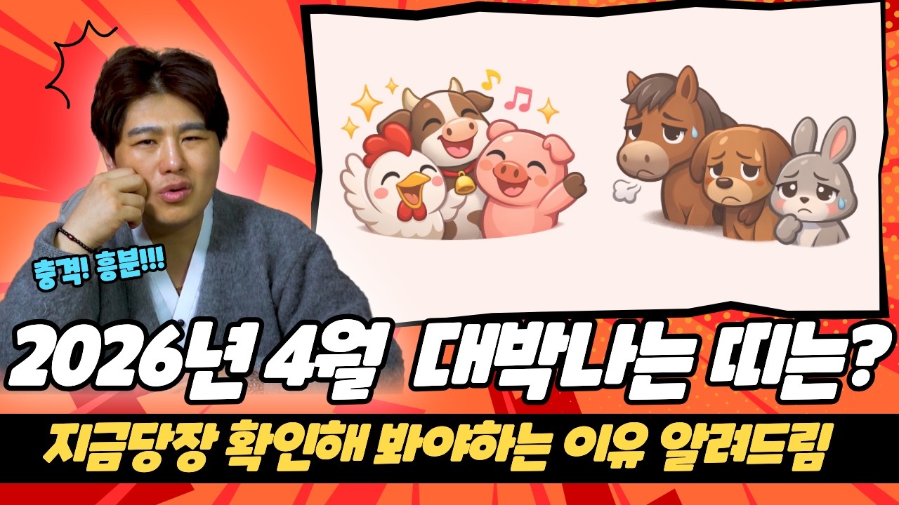 [호걸신당] &ldquo;4월 대박 띠 vs 조심 띠 전격 공개! 당신의 운은?&rdquo;