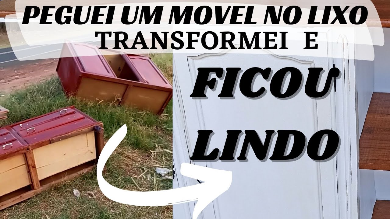 TRANSFORMAÇÃO DE UM MÓVEL DO LIXO/TRANSFORMEI UM MÓVEL VELHO EM UM BUFFET/DIKINHA DIY