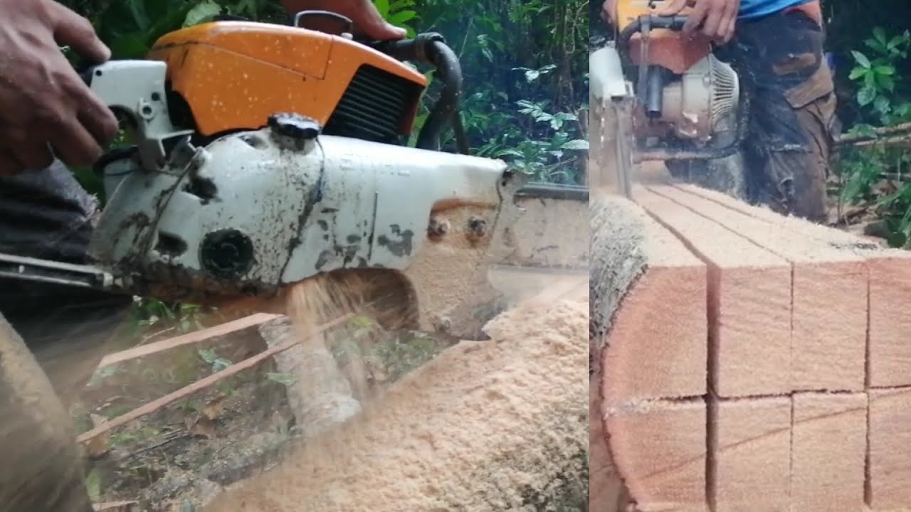amazing skills// fastest chainsaw works// Iba talaga ang pinoy