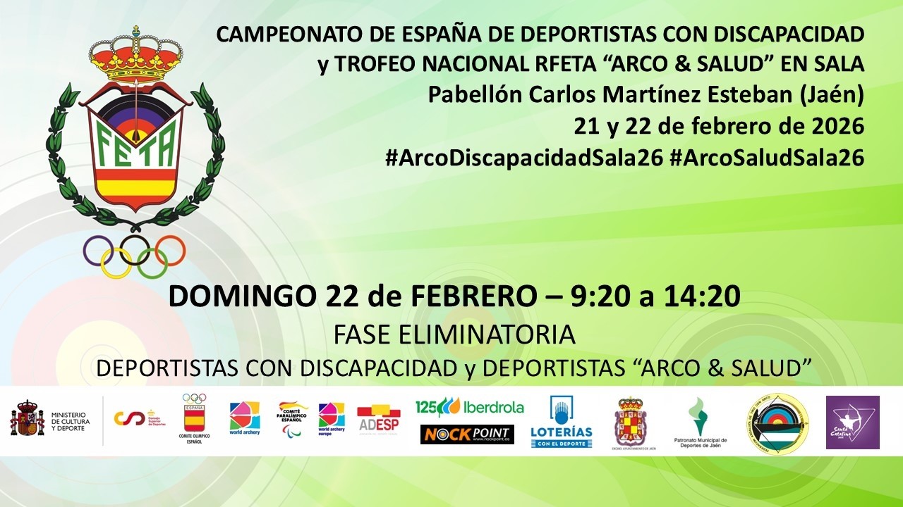 #ArcoDiscapacidadSala26 #ArcoSaludSala26 - DOMINGO 22/02 (1) - C.E. DEP. DISCAPACIDAD + ARCO & SALUD