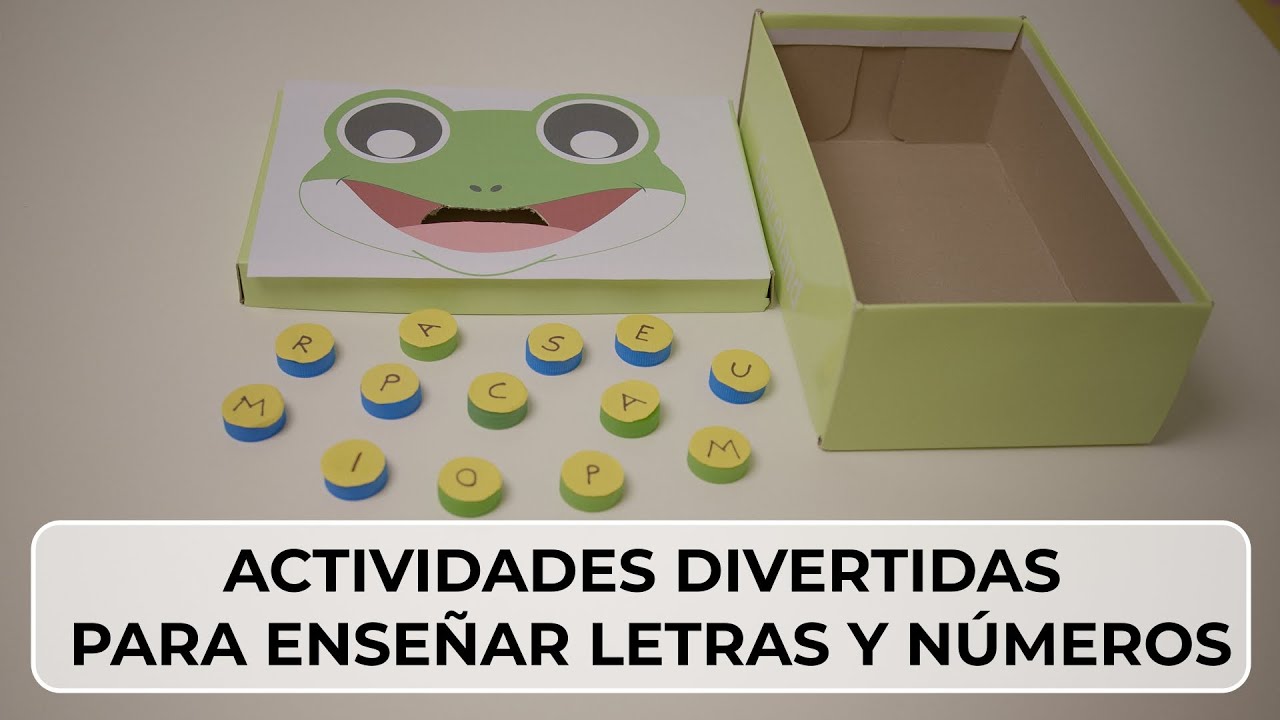 ACTIVIDADES DIVERTIDAS PARA ENSEÑAR LETRAS Y NÚMEROS | MOTRICIDAD FINA