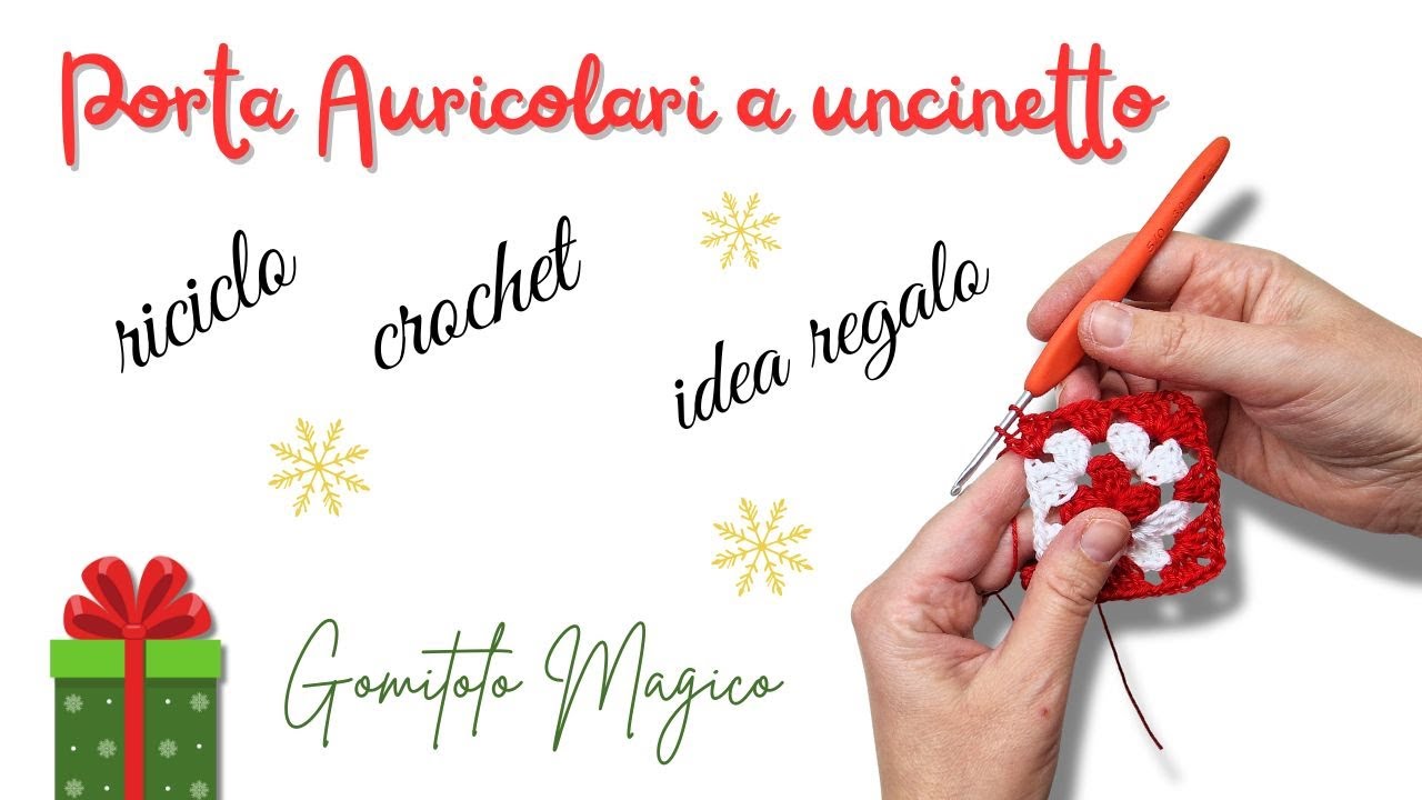 Lo farai subito con avanzi di filato, ti stupirà per un Natale magico #crochet #uncinetto #riciclo