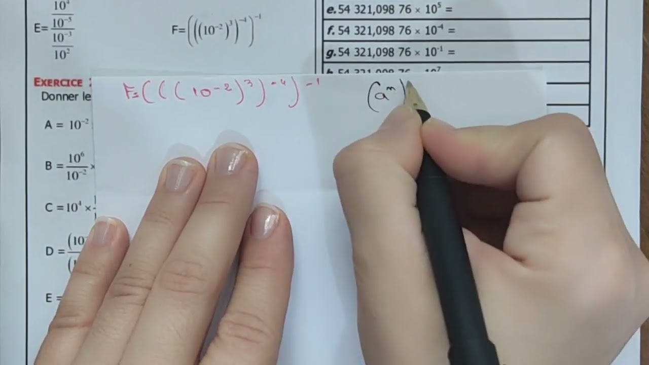 puissances 10 قوى العدد