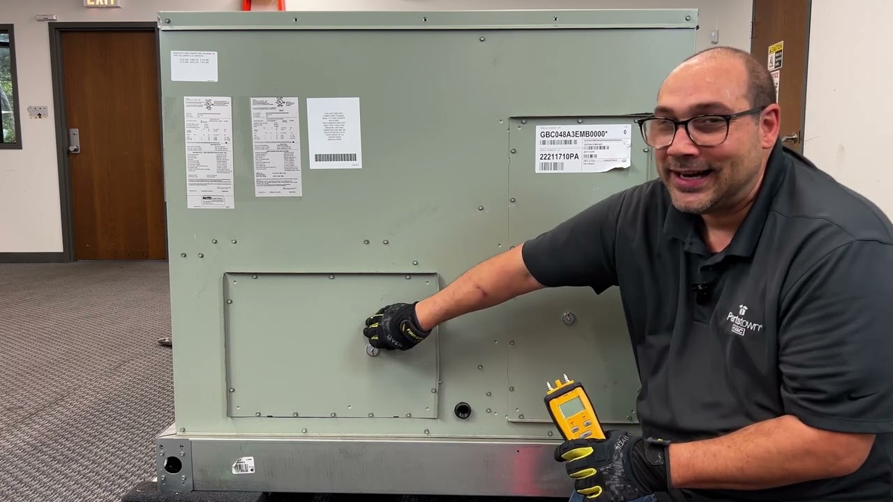 How to Check Static Pressure on a Trane Rooftop Unit
