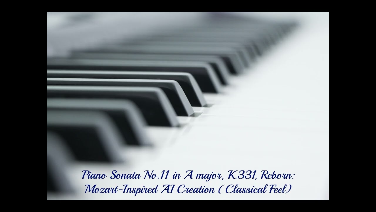 Piano Sonata No.11 in A major, K.331, Reborn: Mozart-Inspired AI Creation (Classical Feel)