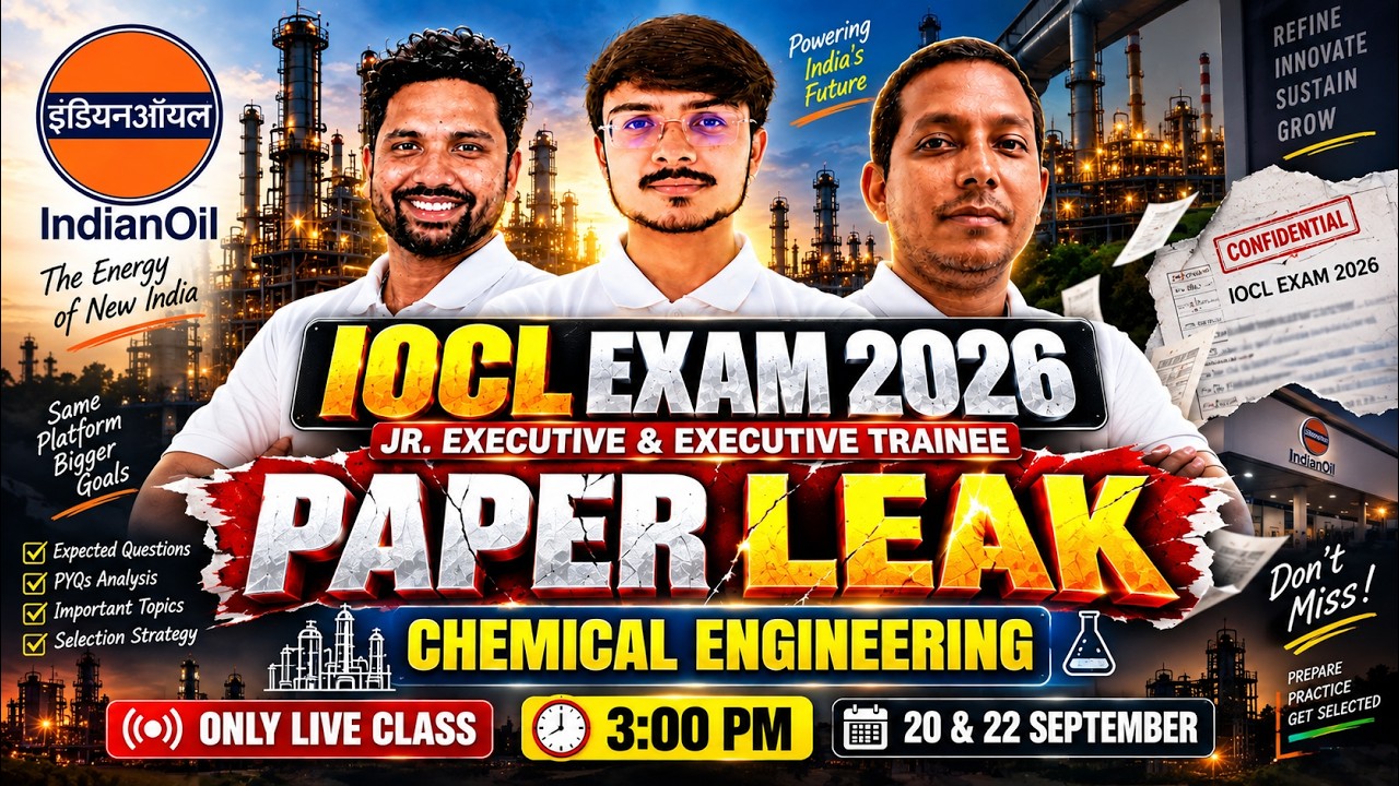 IOCL Exam Paper Leak | Chemical Engg One Shot Revision | Mahamarathon