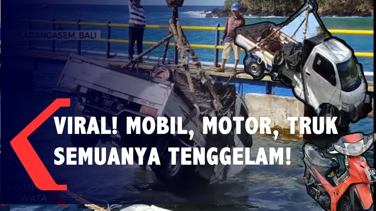 Detik Detik Pengangkatan Kendaraan Dari Kapal Karam