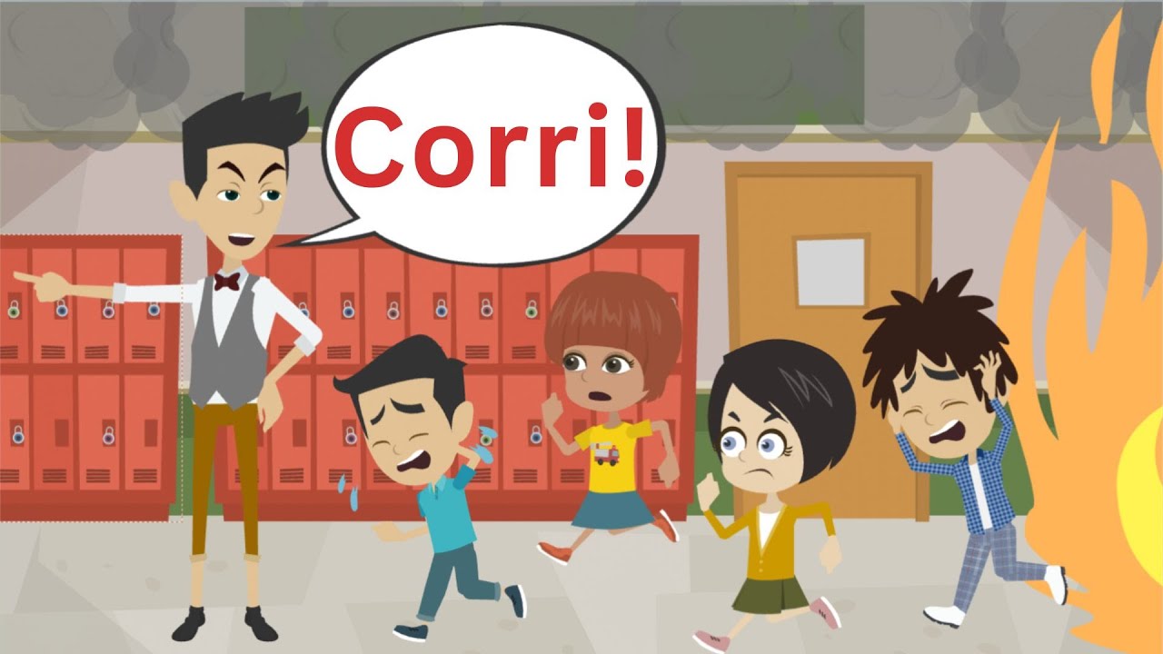 La Scuola è in Fiamme! Movie in Italian (Dialogo Avventura) - ENG SUB