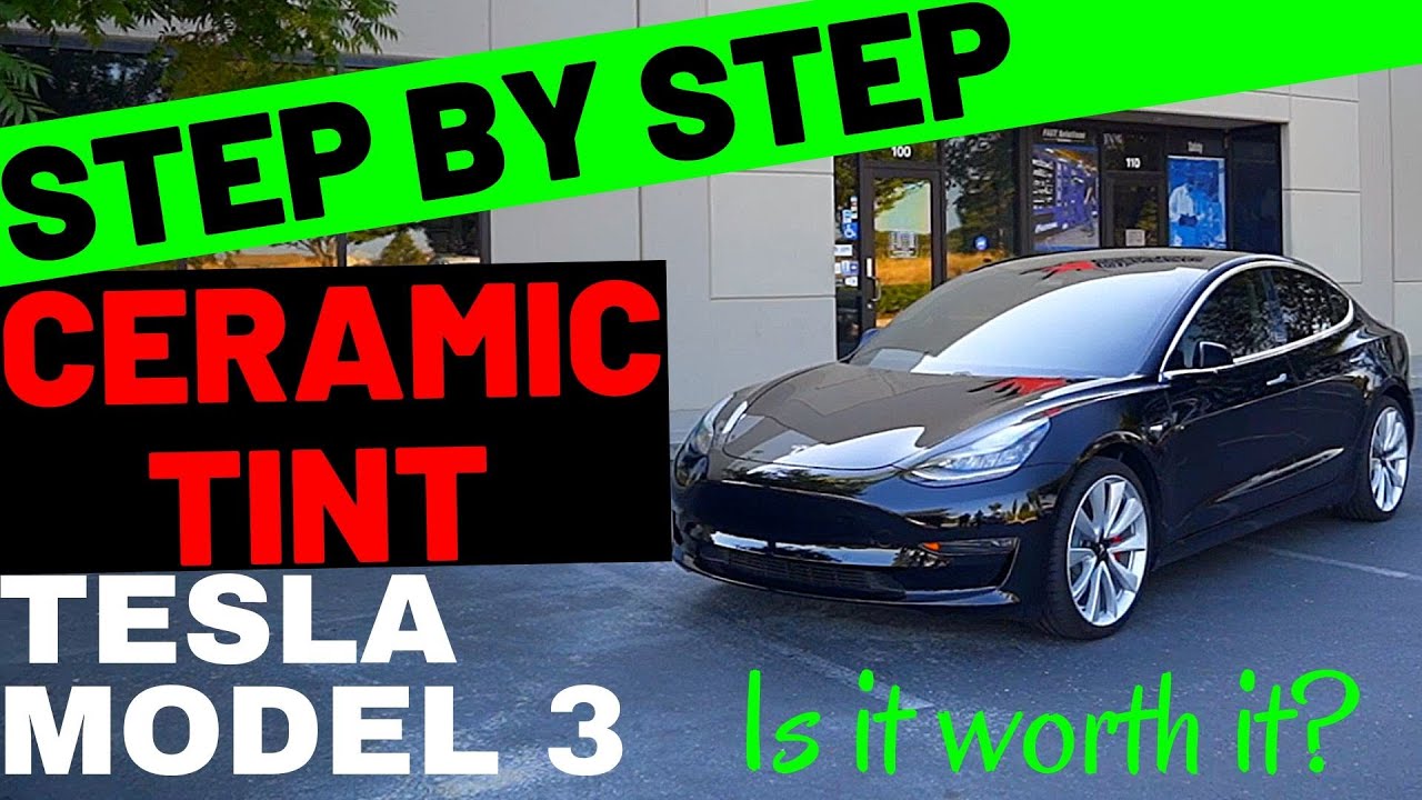 How to TINT a Tesla Model 3 with Ceramic Tint (Step by Step) | Sacramento, CA