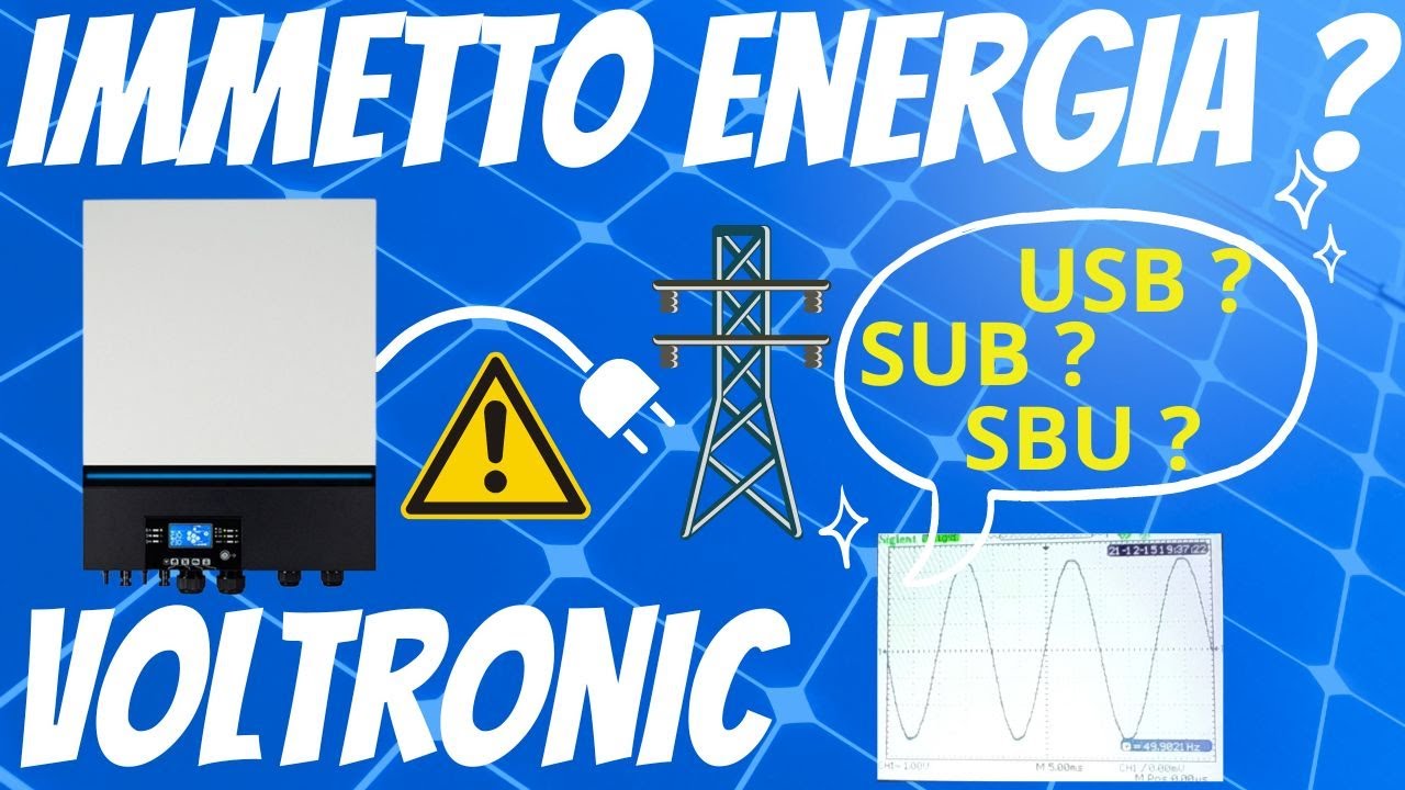 L'inverter Voltronic #evitare cessione in rete.