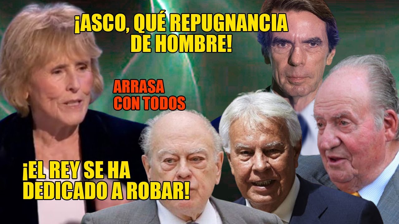 Mercedes Mil&aacute; ARRASA con TODO👏Llama LADR&Oacute;N al REY y CARGA contra Aznar y Gonz&aacute;lez &iexcl;ASCO, REPUGNANTE!