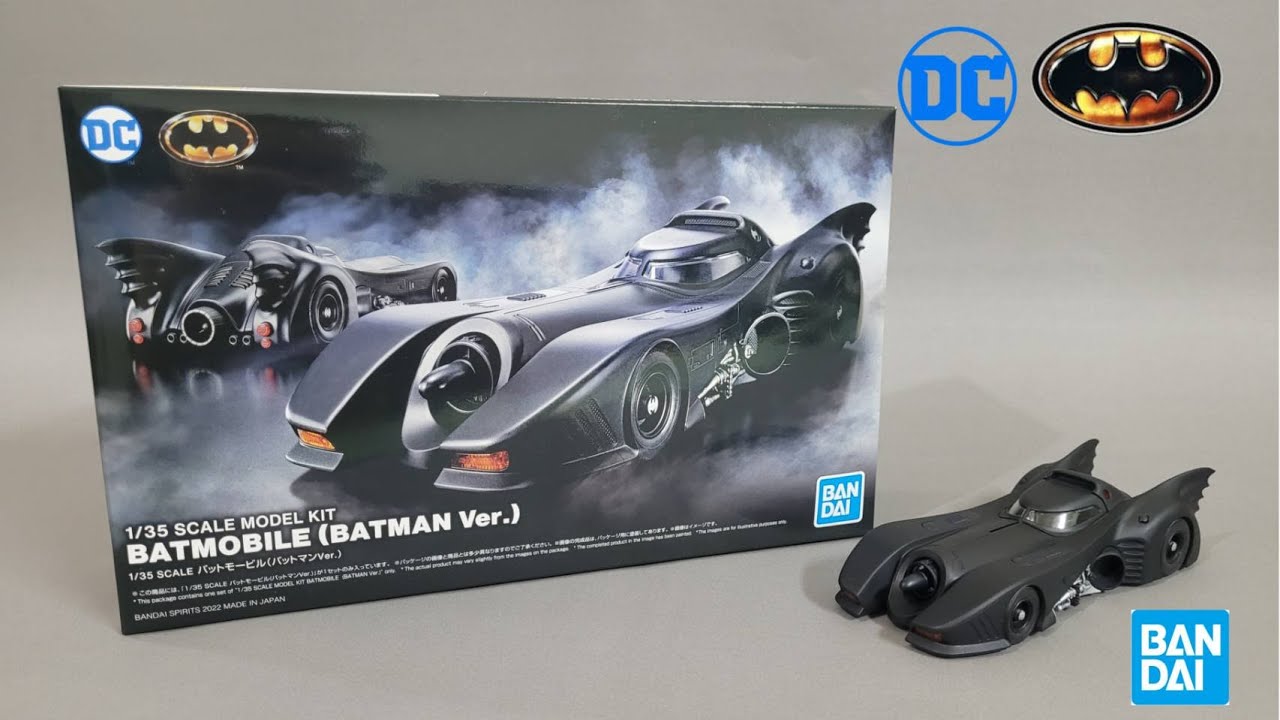 Bandai BATMOBILE(BATMAN Ver.)1/35 SCALE MODEL KIT バットモービル(バットマンver.)蝙蝠車 1989版#BATMAN#justiceleague