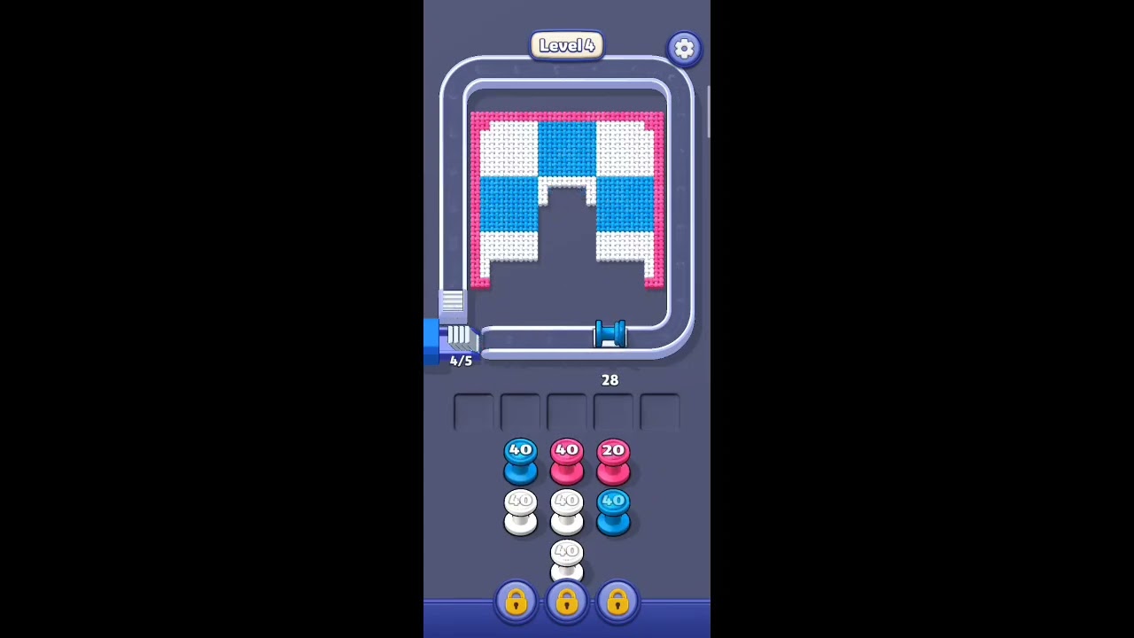 Yarn Flow Level 4 Gameplay Walkthrough Solution ||Yarn Flow ||