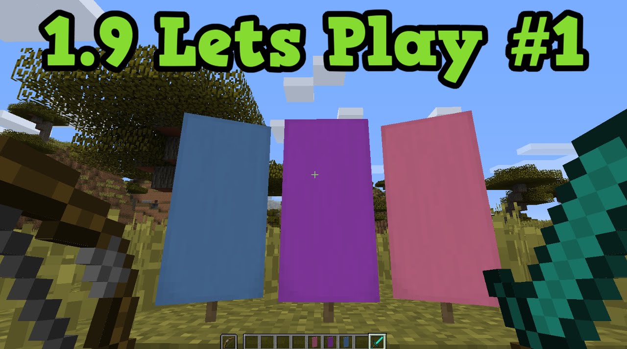 Minecraft 1.9 Let's Play #1 - THE BEGINNING House Build