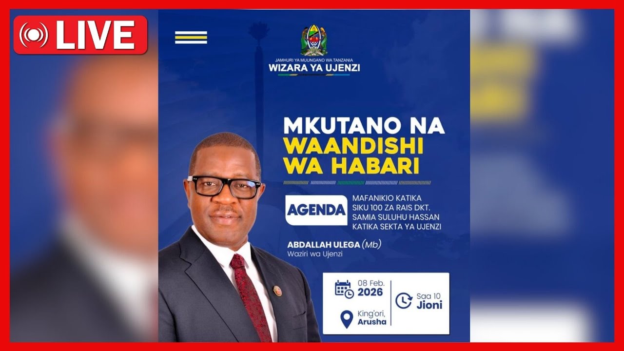 🔴#LIVE: WAZIRI ULEGA ANATOA TATHIMINI YA SIKU 100 WIZARA YA UJENZI...