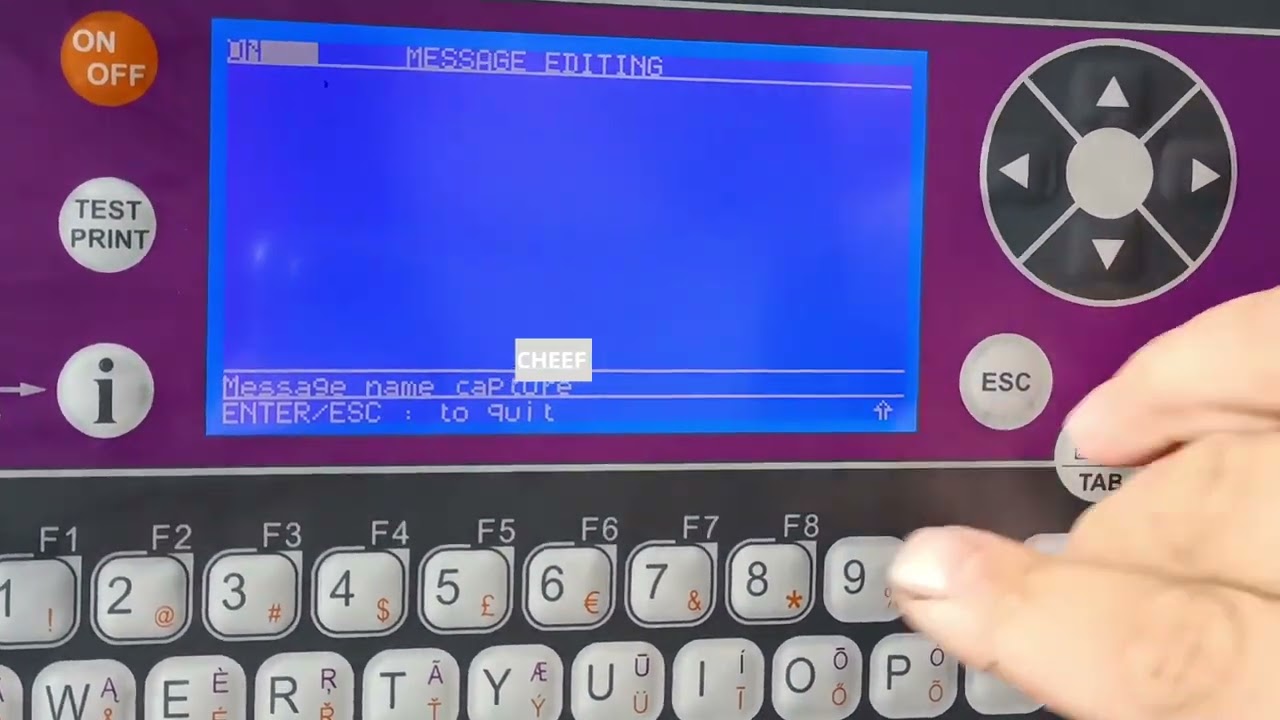 Come and see the first ink supply and editing messsages of the IMAJE 9020 machine!
