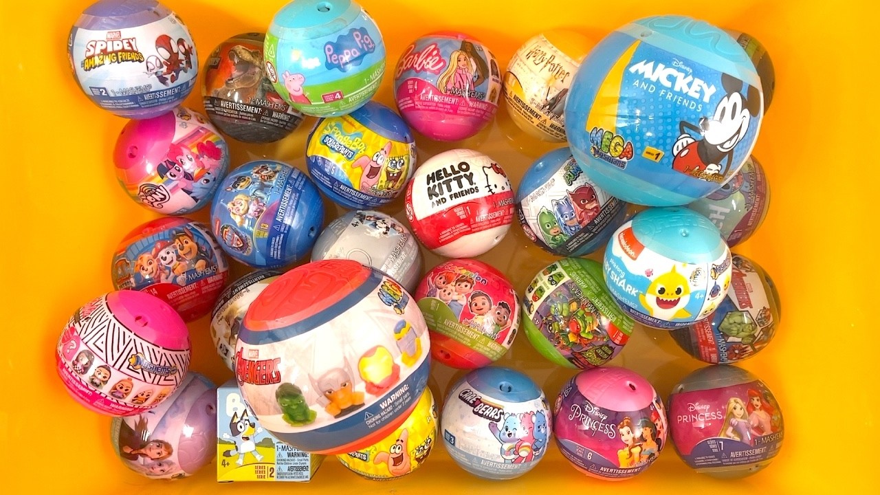 ASMR 28 Surprise Mashems Fashems Squishy Mystery Toys Unboxing NO Duplicates