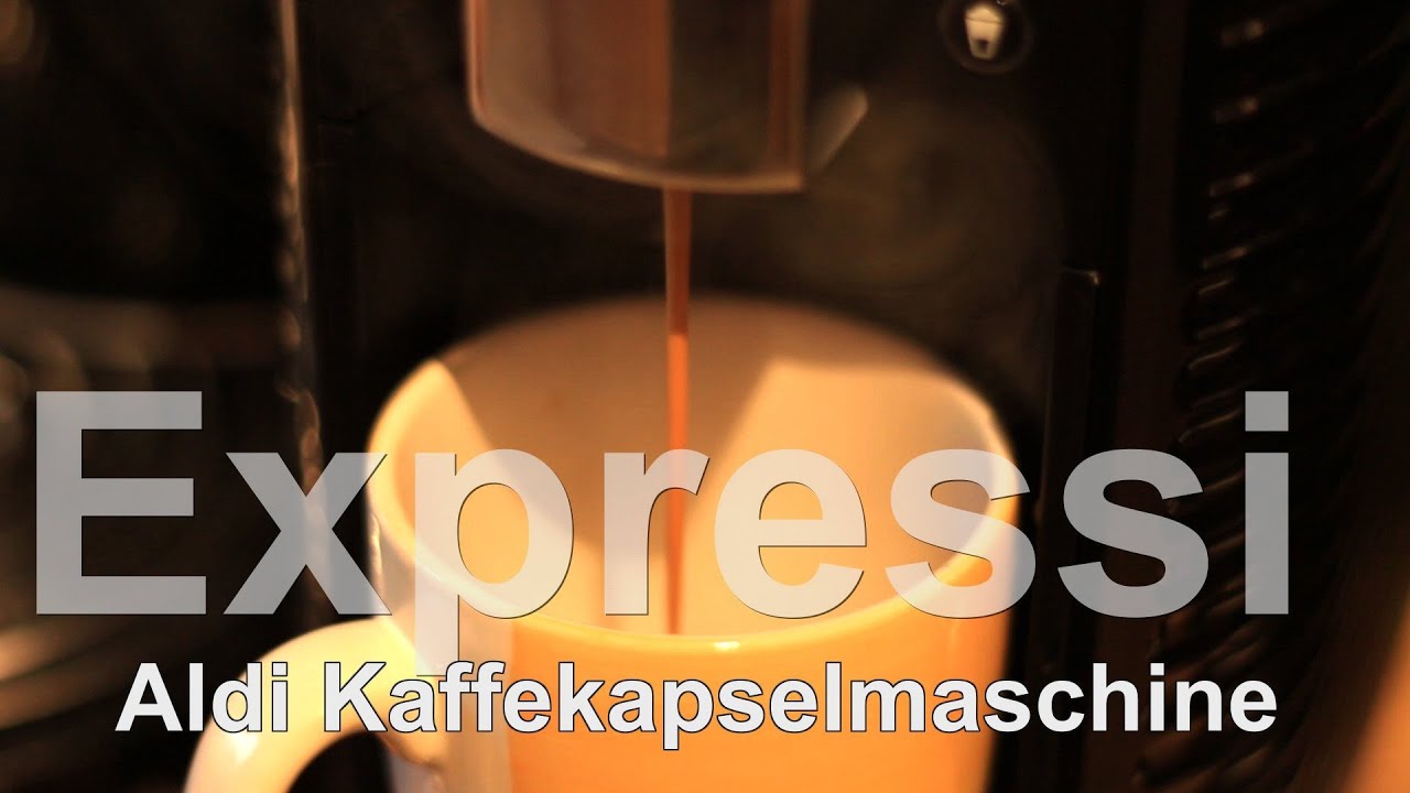 Aldi Expressi Kaffeemaschine Test mit dem Kapselsystem