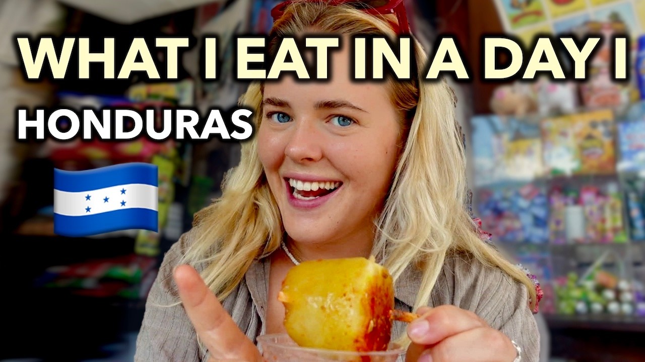 WHAT I EAT IN A DAY - Backpacking Mellemamerika