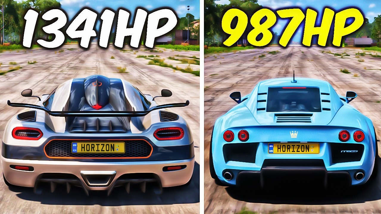 FH5 DRAG RACE! KOENIGSEGG ONE1 Vs NOBLE M600