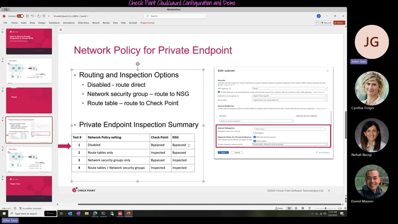 Check Point CloudGuard - Private Endpoint in Azure Virtual WAN (Part 3)