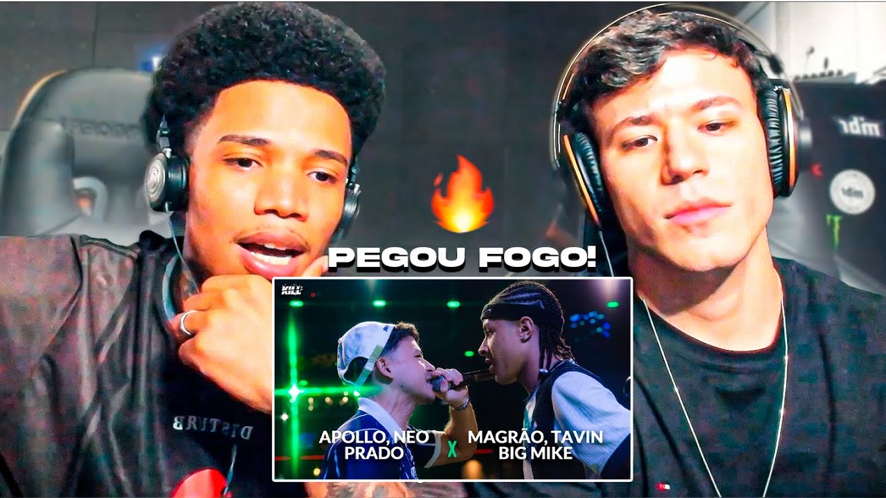 APOLLO E NEO REAGEM &Agrave; (CLIMA TENSO! 🤬) APOLLO, NEO E PRADO x MAGR&Atilde;O, TAVIN E BIG MIKE | SEMIFINAL