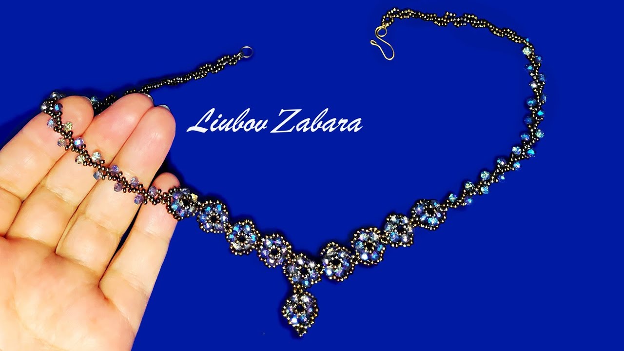 Шикарное колье из бисера. Chic beaded necklace