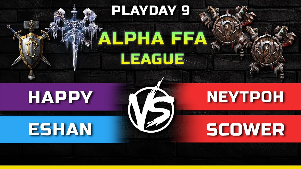 WC3 | Playday 9 | 4-Way FFA Showmatch | ALPHA FFA League