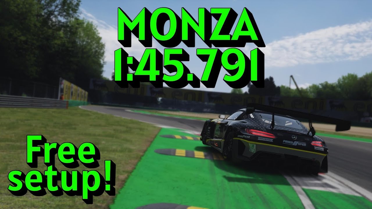 HOTLAP: ACF MERCEDES-BENZ AMG GT3 - Monza - 1:45.791 (Assetto Corsa LFM) Free setup
