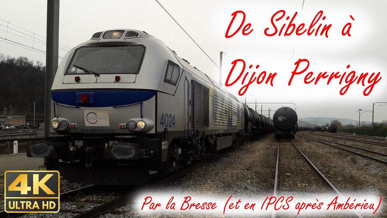 [Cab Ride] [4k] En cabine de Sibelin &agrave; Dijon Perrigny via la Bresse