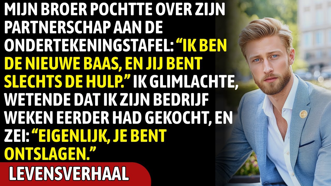 Mijn Broer Pochtte “Ik Ben Partner”—Ik Kocht Het Bedrijf En Zei “Je Bent Ontslagen”