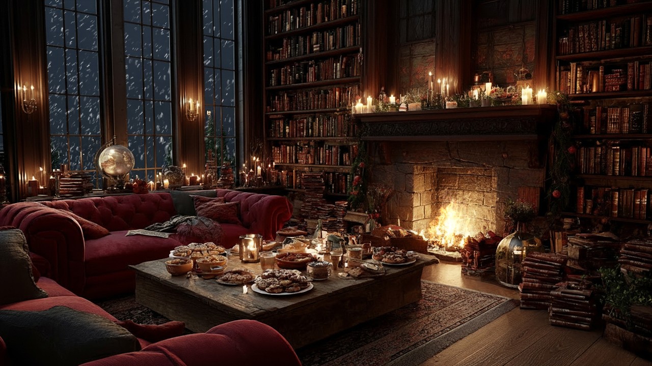 Gentle Slow Piano under Winter Glow ❄️ A Calm Space for Deep Focus and Clear Thoughts