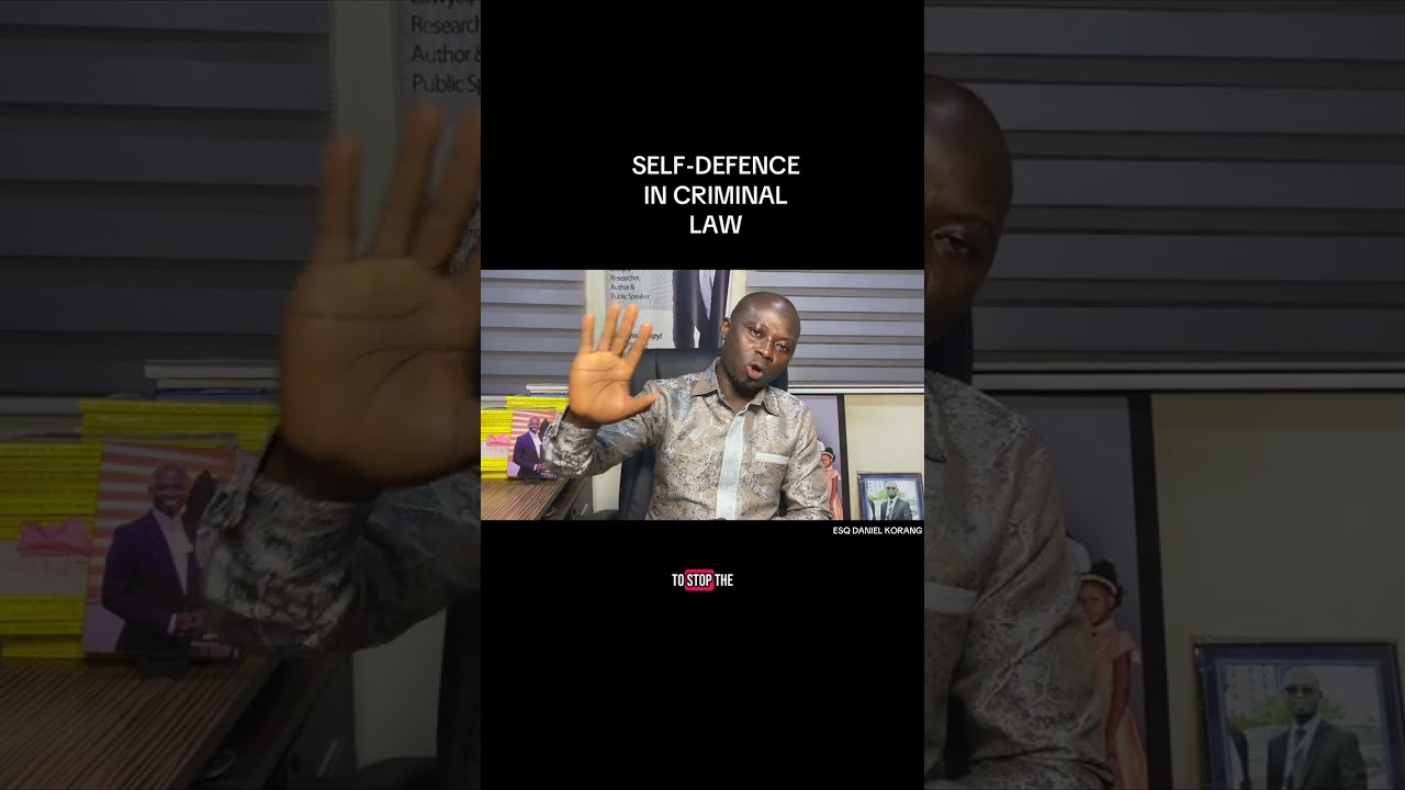 SELF DEFENCE IN CRIMINAL LAW
