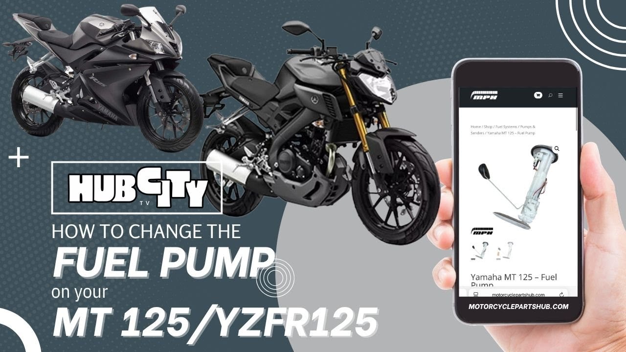 Yamaha MT 125 / YZF R125 - How to diagnose and replace the fuel pump