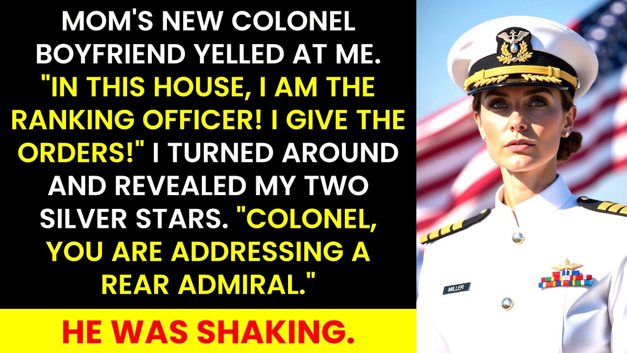 “I Give The Orders Here,” Mom’s Colonel Boyfriend Yelled—Then I Told Him Who I Was...