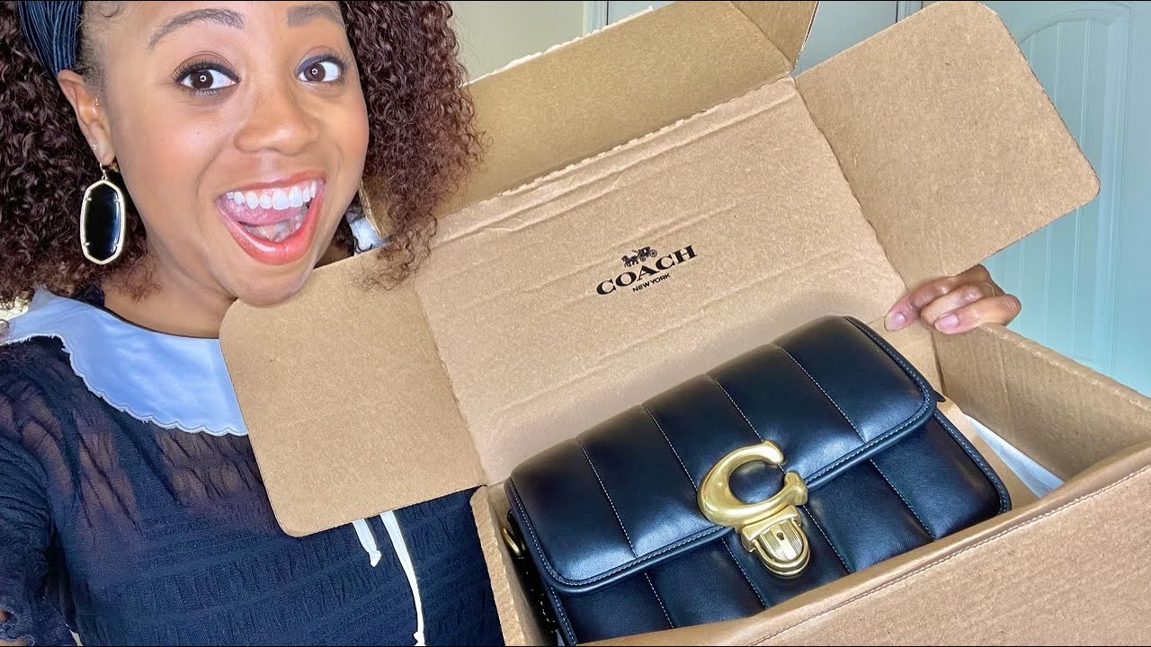 Unboxing my new Coach purse | Studio Shoulder Bag With Quilting