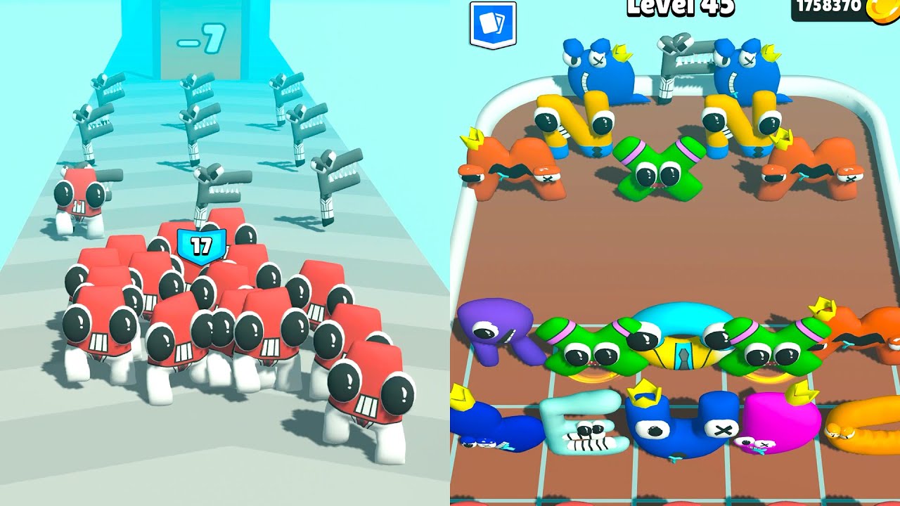 MERGE ALPHABET LETTER LORE RUN Merge Battles GamePlay - iOS, Android Part 2