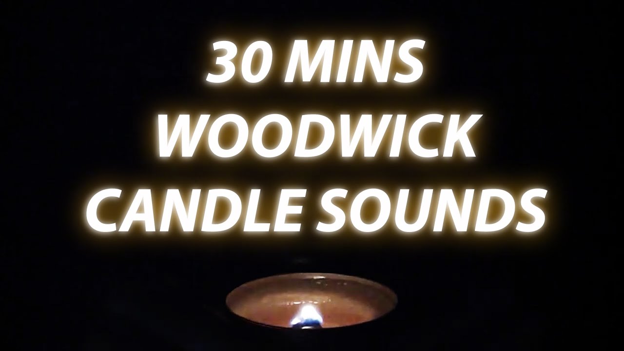 [ASMR] Woodwick candle burning (close-up crackling sounds) - NO TALKING