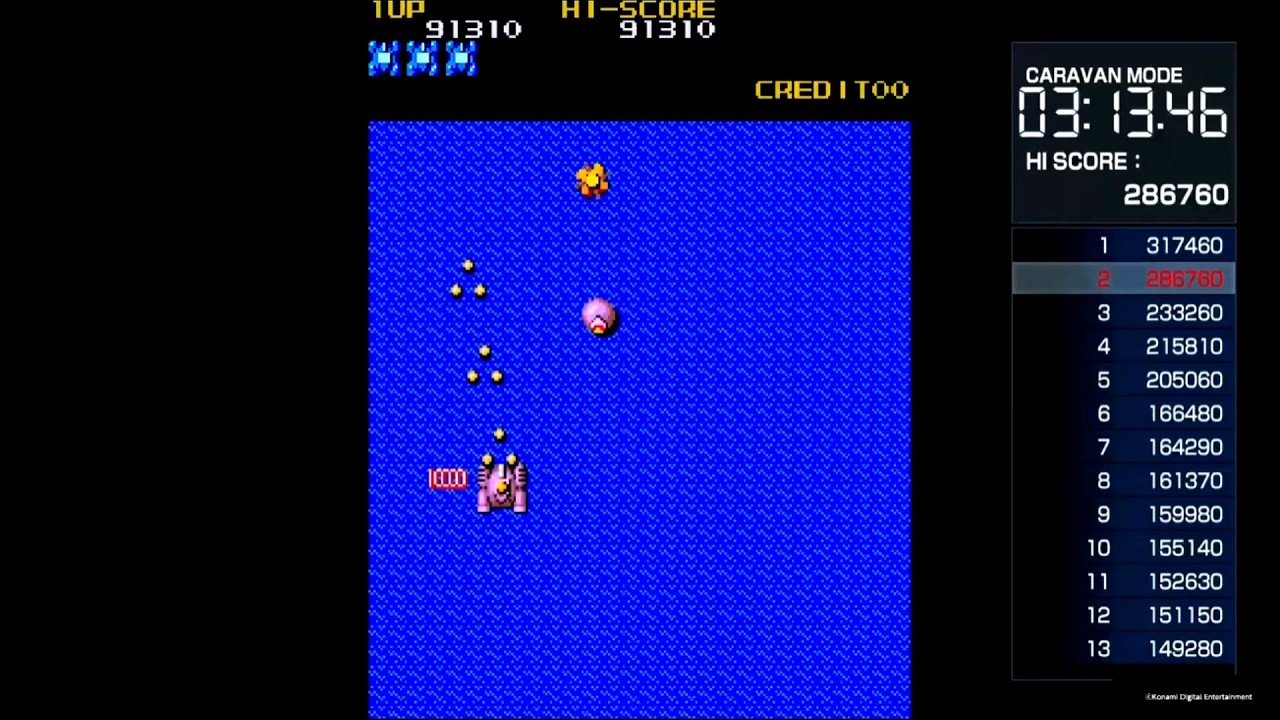 アーケードアーカイブス メガゾーン【PS4】キャラバンモード　312460pts.連射オン