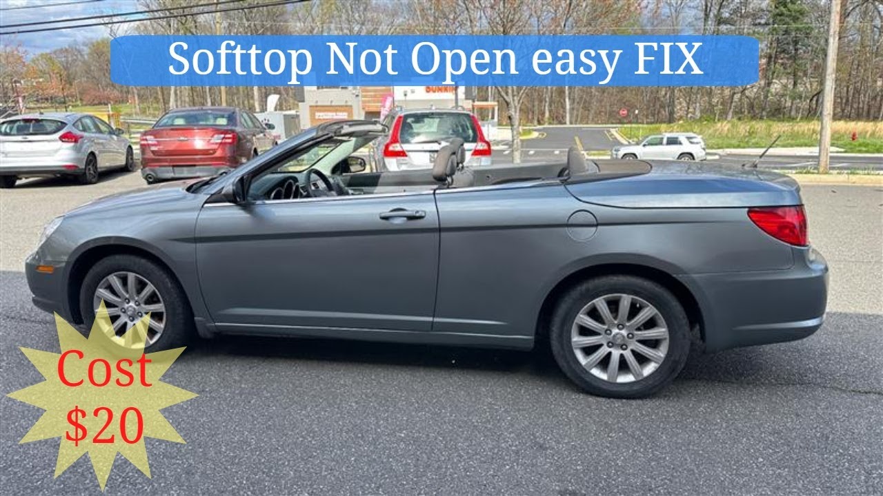 How to Diagnose and Repair Soft Top Malfunctions in a 2010 Chrysler Sebring $20 fix