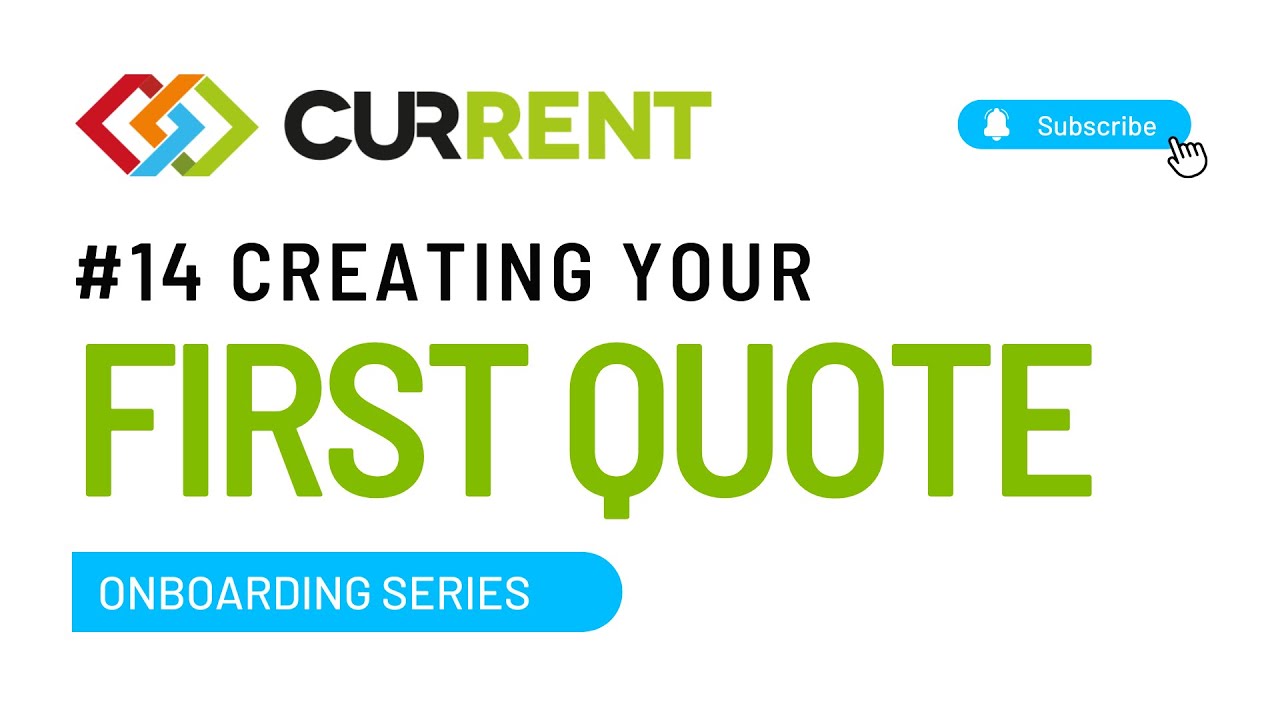 14. Creating Your First Quote
