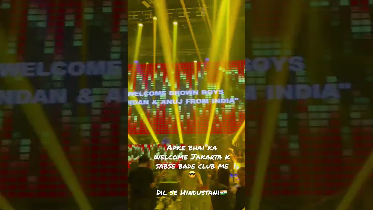 Jakarta night life! That&rsquo;s how they welcome your brother in clubs😎