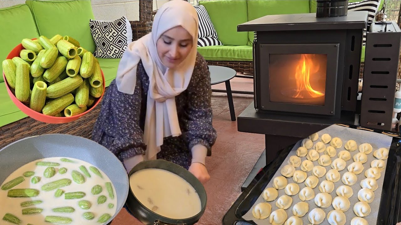 بيضناها بأول يوم رمضان 2026🌛 ششبرك و كوسا بلبن و ليالي لبنان