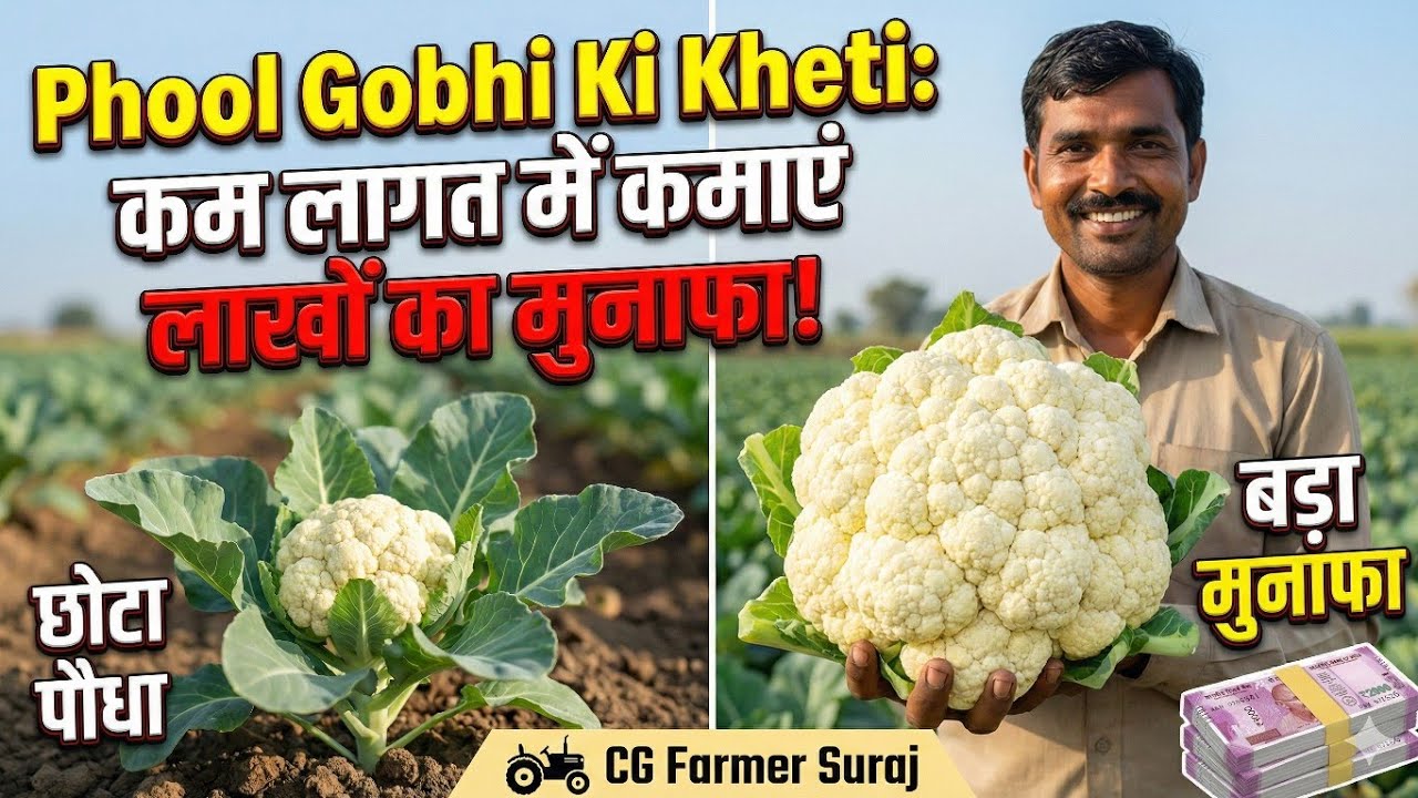 Phool Gobhi Ki Kheti:| कम लागत में कमाएं लाखों का मुनाफा! #cgfarmersuraj #cgkisan #indianfarmer