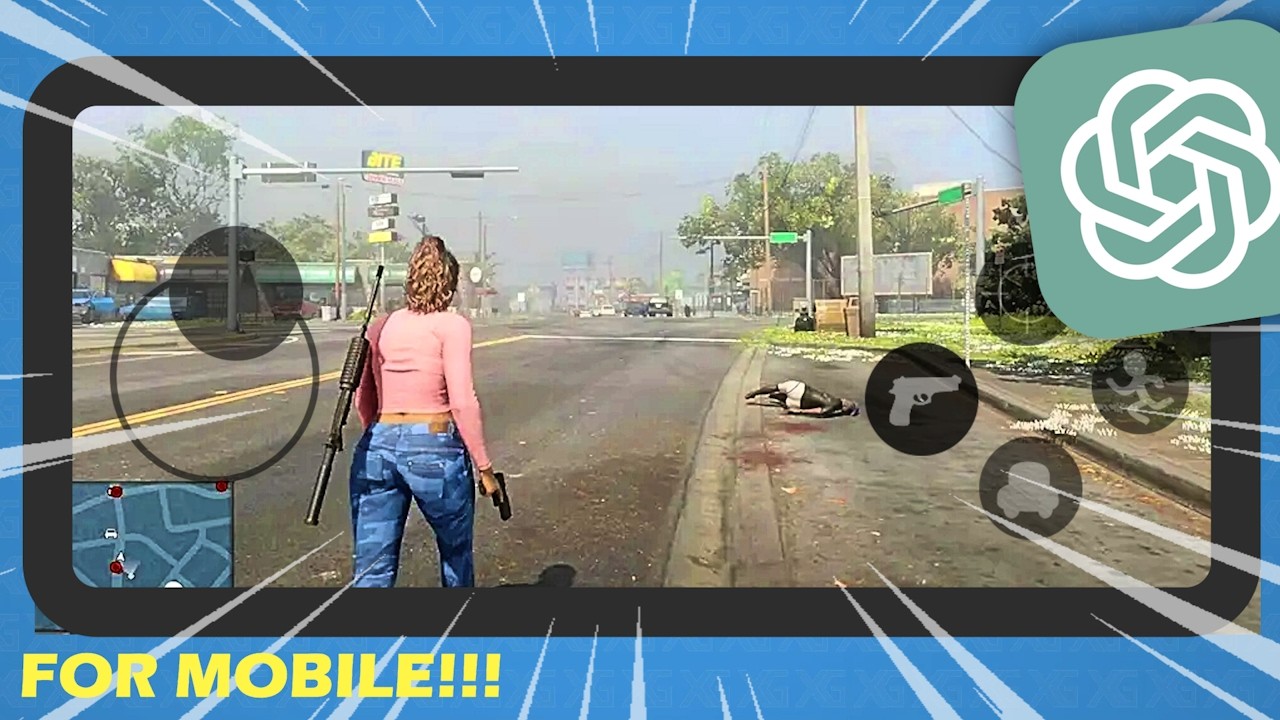 Я создал игру GTA для мобильных устройств с помощью ChatGPT.