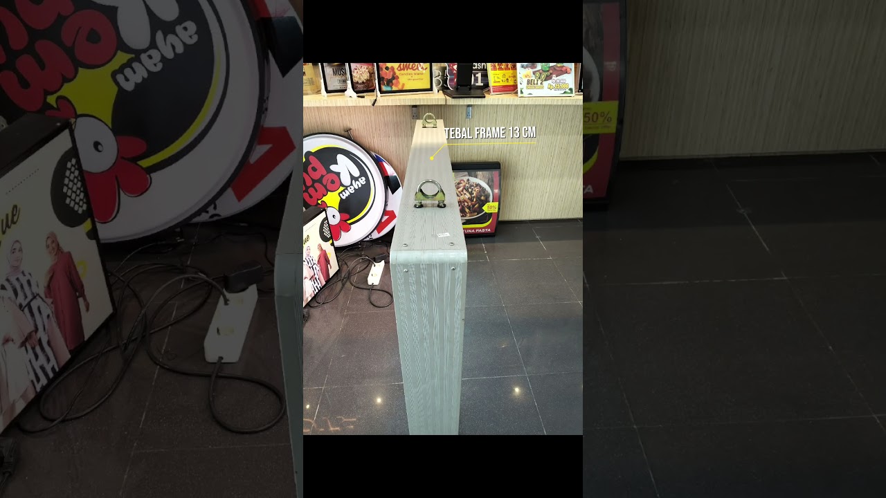 Neonbox acrylic bisa custom maksimal 120x240cm