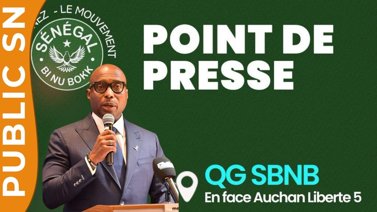 Actualité brûlante : Barthélémy Dias face à la presse...