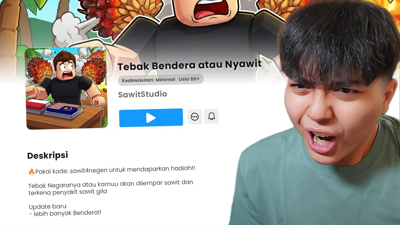 Aku Main Game Geografi Random di Roblox