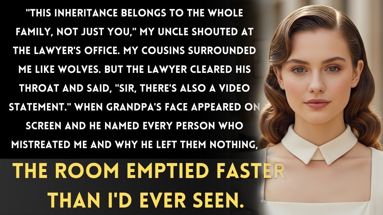 This inheritance belongs to the whole family, not just you, my uncle shouted at the lawyer's office.