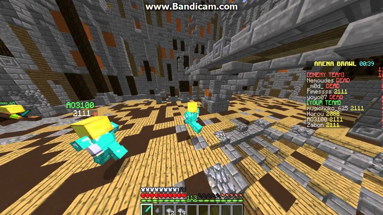 【Hypixel】 ArenaBrawl Part19 4v4 Diamond party 【Minecraft】